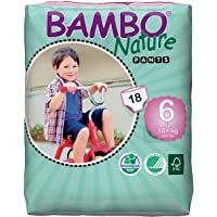 Los mejores  - Bambo Nature - Pañales de Entrenamiento- X-Large- tamaño 6- Paquete de 18